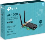 TP-Link AC1200 DualBand Desktop, 2.4GHz/5GHz WLAN, PCIe x1